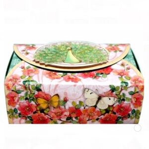 Punch Studio Floral and Butterfly Decorative Box w Rose Soap (99495)